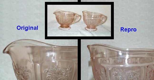 Comparison of Sharon Fake and Original Creamer