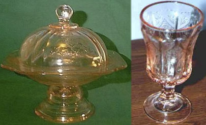 Indiana Recollection Footed Butter and Goblet