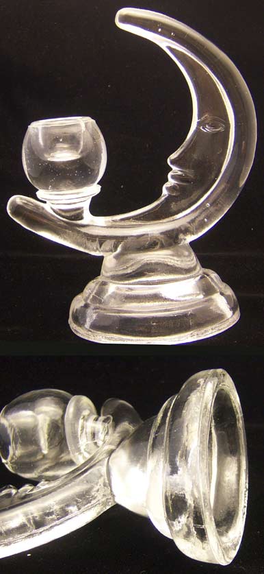 Unknown Reproduction of Man In the Moon Candleholder