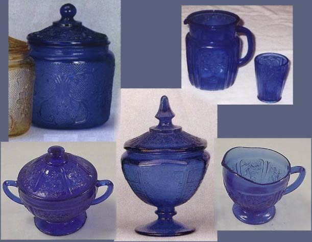 Fantasy Cobalt Depression Glass