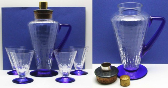 Bryce Block Optic Cocktail Shaker & Tumblers