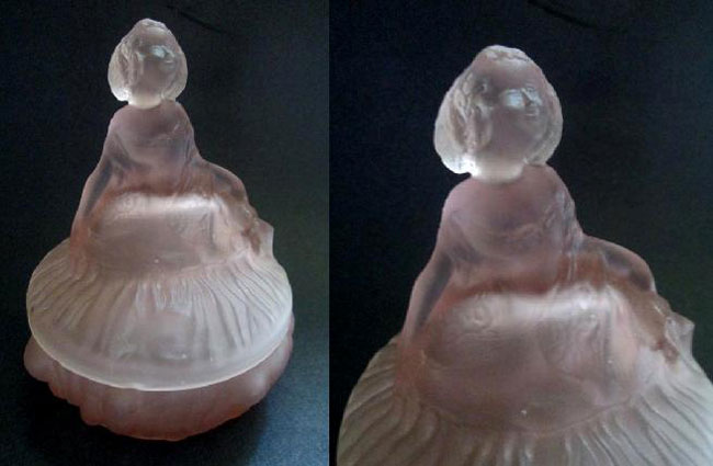 Taussaunt Curtsy Girl Powder Jar