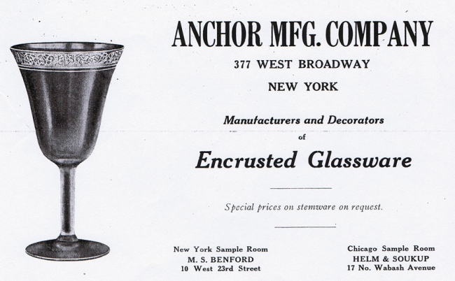 Anchor Manufacturing Co. Advertisement