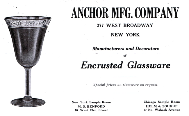 Anchor Manufacturing Co. Advertisement