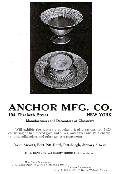 Anchor Manufacturing Co. Advertisement