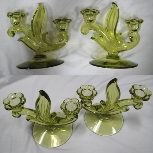 Duncan by Tiffin # 115-2 Canterbury Duo-Light Candlesticks