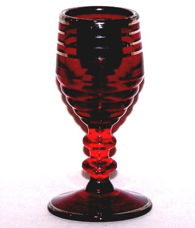 Paden City # 991 Penny Line Cordial w/ Silver Trim