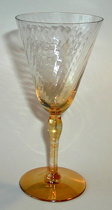 Morgantown Economy Spiral Optic Goblet