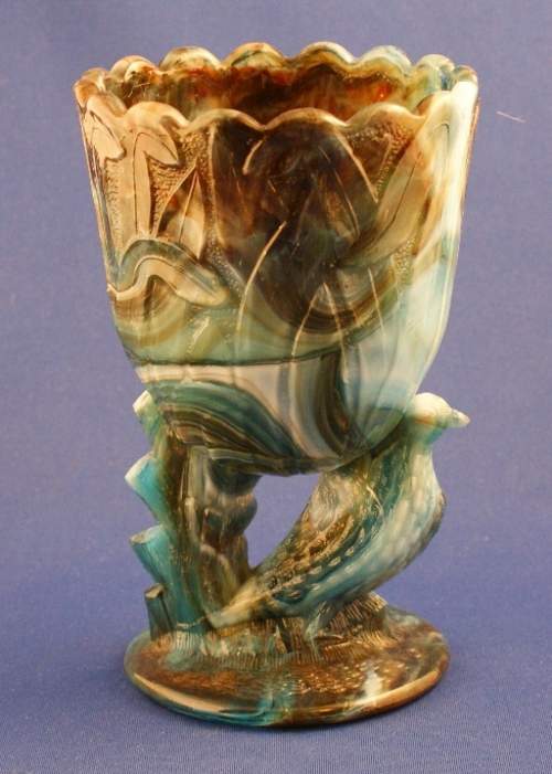 Guernsey Blue Slag Chalice