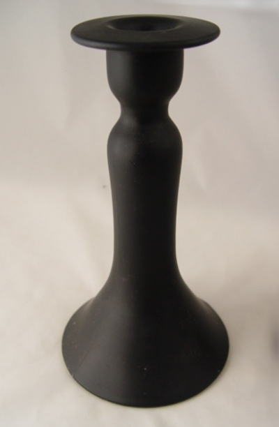 Tiffin #  151 Black Satin Candlestick