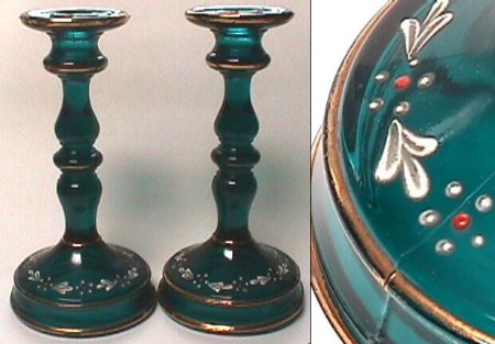 Tiffin #   76 Decorated Candlesticks