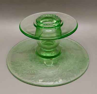 Tiffin # 101 Candlestick w/Sylvan etch