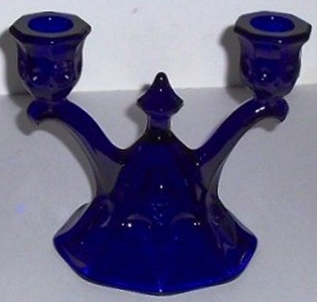 Heisey #1433 Thumbprint and Panel Duo Candleholder
