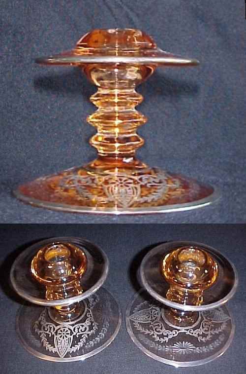 Heisey # 113 Mars Candlesticks