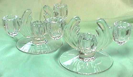 Heisey #1503 Crystolite 2- or 3-Light Candelabra