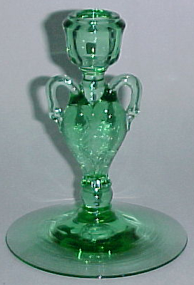 Heisey # 133 Swan Handled Candlestick