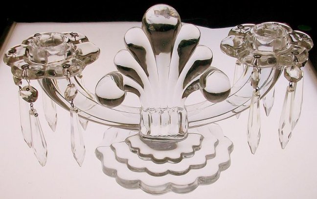 Heisey #1503 Crystolite Candelabrum