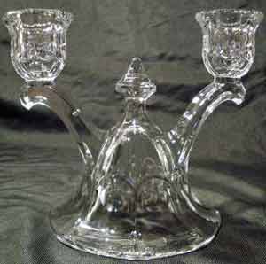 Heisey #1433 Thumbprint and Panel Duo Candleholder