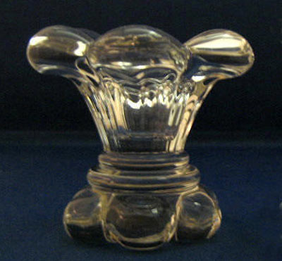 Heisey #1503  Banded Crystolite Candleholder