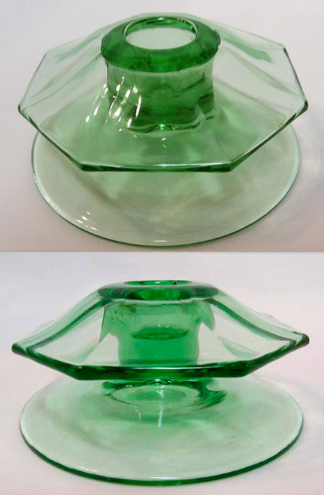 Heisey #1231 Ribbed Octagon Candleholder