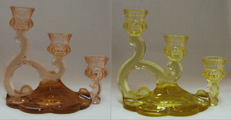 Heisey # 136 Triplex Candleholder
