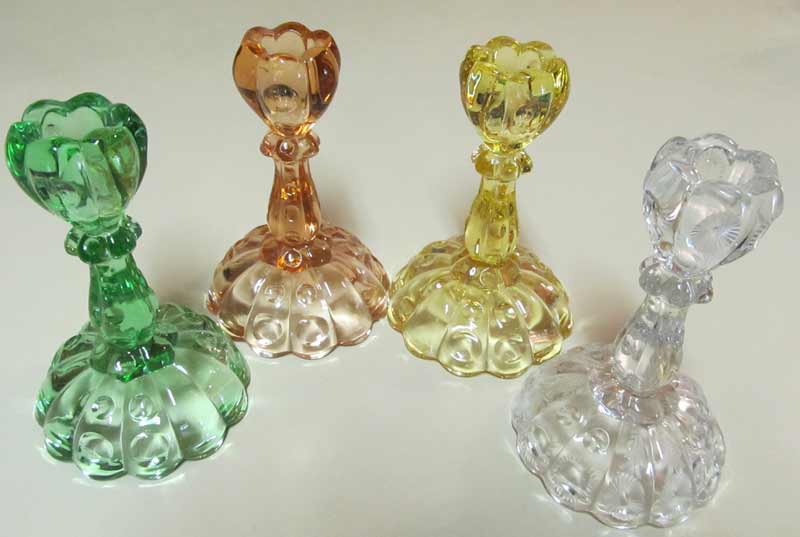 Heisey #1404 Old Sandwich Candlesticks