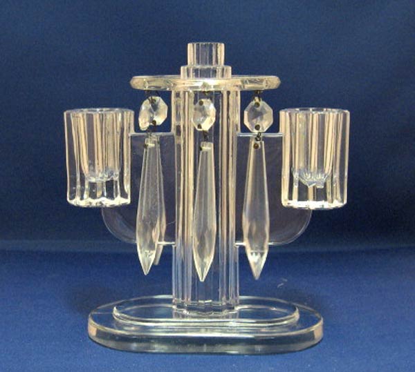 Heisey #1469 Ridgeleigh 2 Light Candleholder