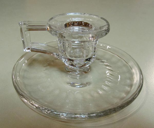 Heisey # 600 Square Handled Candleholder
