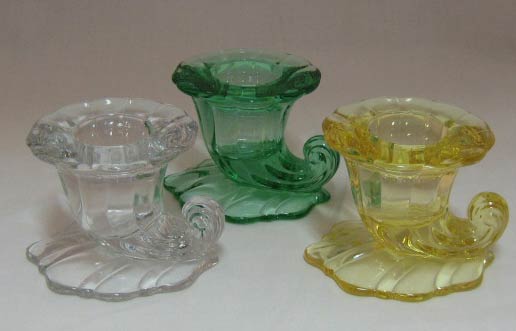 Heisey #1428 Warwick Single Candleholders