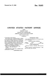 Sloan Brothers Footed Tumbler Design Patent D156921-2