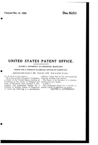 Utility Footed Tumbler Design Patent D 66919-2