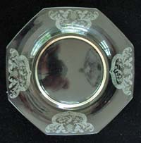 Sloan Bros. Plate w/ Unknown Bird Etch