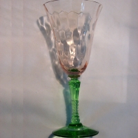 McDonald Glass Bi-Color Goblet