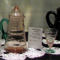 Lonaconing Glass Display (2) at Allegany County Museum
