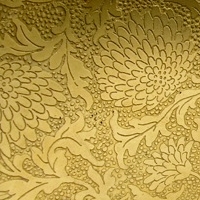 Unknown Gold Encrusted Chrysanthemum Brocade Etch