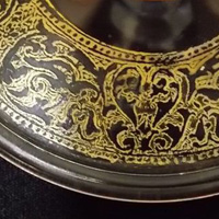 Unknown Gold Encrusted Border Etch