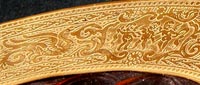 Unknown Gold Encrusted Border Etch