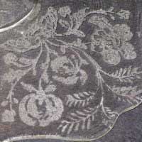 Unknown Floral Etch on Liberty Works Candlestick