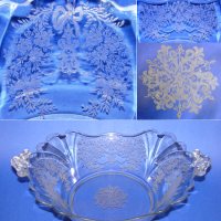 Unknown Etch on Central # 148 Deco Fan Bowl