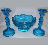 Dugan "Nestor" Bowl w/ Unknown Candlesticks