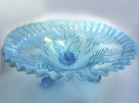 Dugan Palm and Scroll Footed Bowl