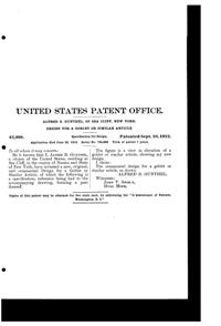 Gunthel Decorated Goblet Design Patent D 42998-2