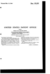 Sinclair Star Picture Frame Design Patent D137475-2