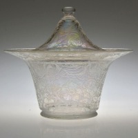Fostoria Dec  71 Victoria Iridescent Brocade
