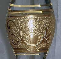 Fostoria Dec  25 Vase and Scroll
