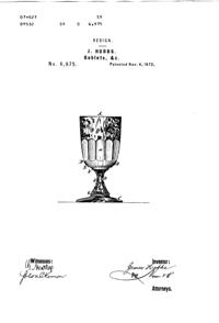 Belmont Goblet Design Patent D  6975-1