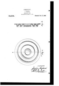 Belmont Lens Design Patent D 54504-1