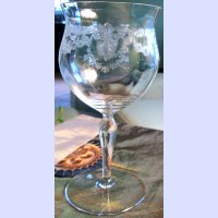 Fry #5119 Goblet w/ DE 107 Etch