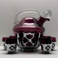 Cambridge Tilt Rum Pot w/ Tumblers in Forman Bros Chrome Holders