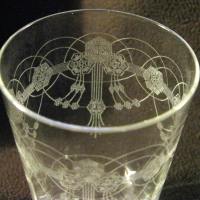 Paden City "Tassel, Art Nouveau" Etch